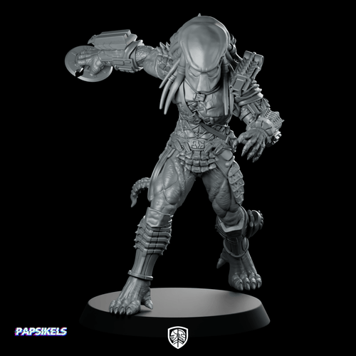 City Skull Hunter 4 Miniature Cyberpunk Bionic - Papsikels Miniatures - We Print Miniatures