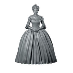 Claire Fraser Scottish Time Traveller Miniature Elegant Gown Miniature 360 Spin 01