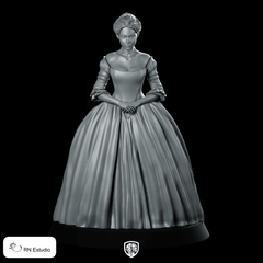Claire Fraser Scottish Time Traveller Miniature Elegant Gown - RN Estudio - We Print Miniatures