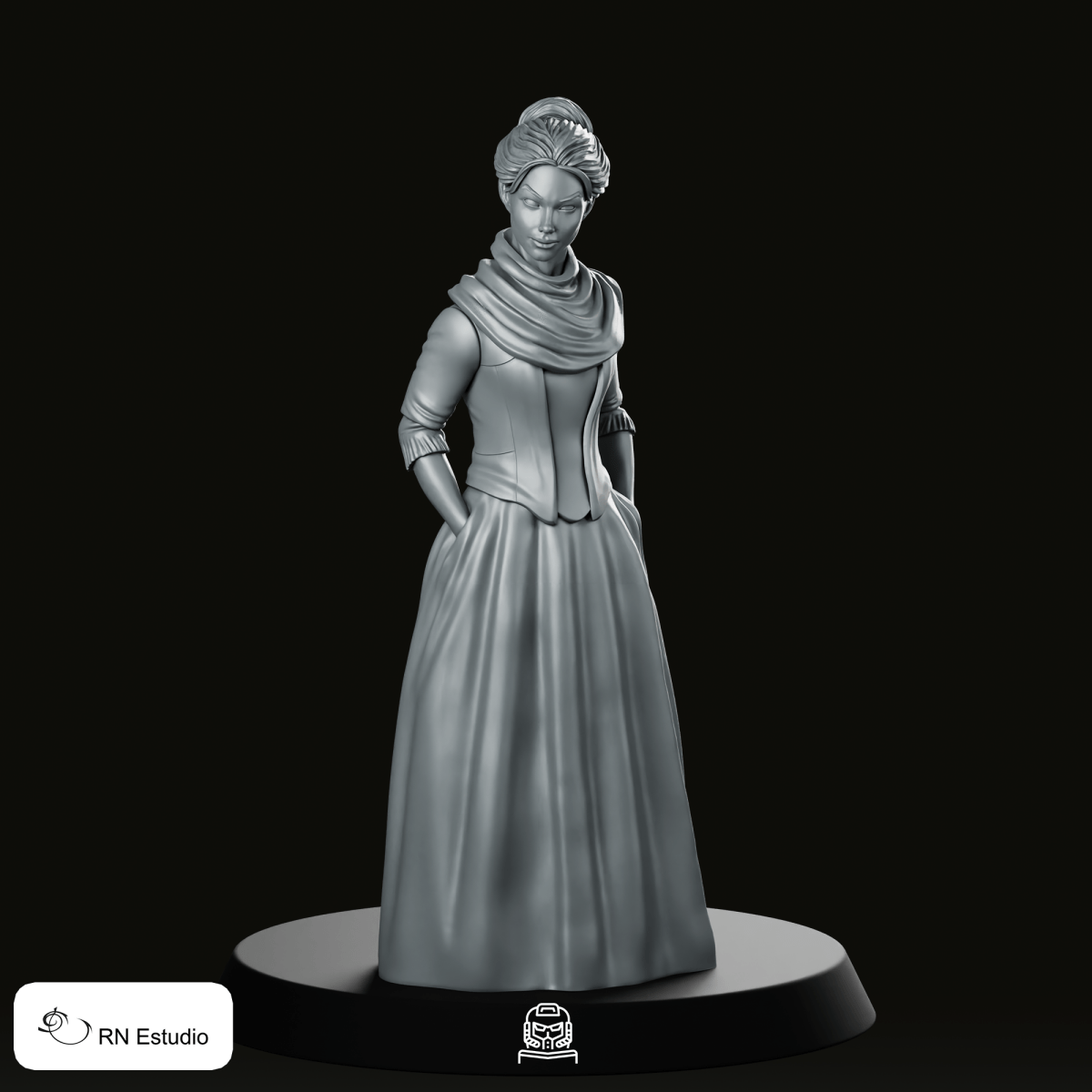 Claire Randall Scottish Time Traveller Miniature - RN Estudio - We Print Miniatures