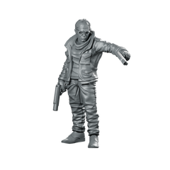 Clearance Roddiger Serious Mode Miniature Sci-Fi Armed Robber Miniature 360 Spin 01