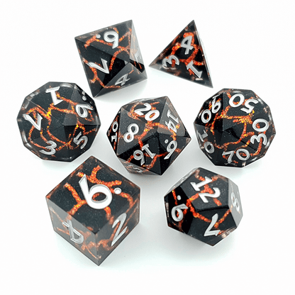 Cleric's Vein | Art Core Dice | 7 Piece Set - Tabletop Dominion - We Print Miniatures