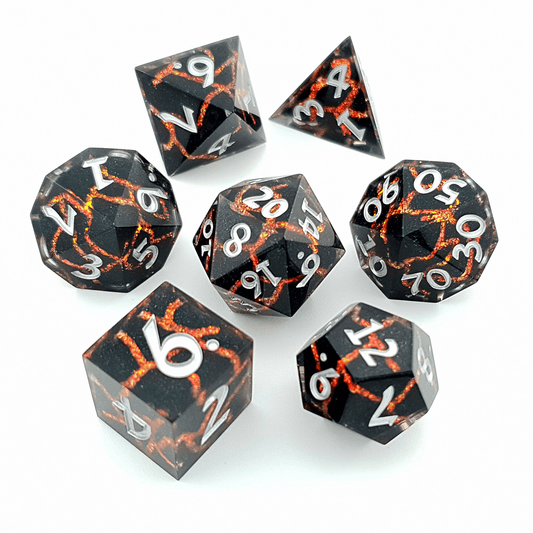 Cleric's Vein | Art Core Dice | 7 Piece Set - Tabletop Dominion - We Print Miniatures