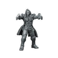 Assassin Clint Reaperwood Miniature Hooded Cyberpunk Gunslinger Miniature 360 Spin 01