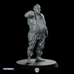 Clown Gang Biker Leader Miniature Cyberpunk Outlaw Boss