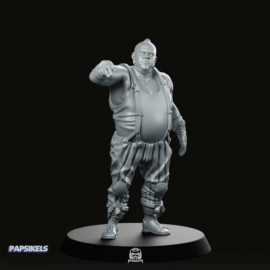 Clown Gang Biker Leader Miniature - Papsikels Miniatures - We Print Miniatures