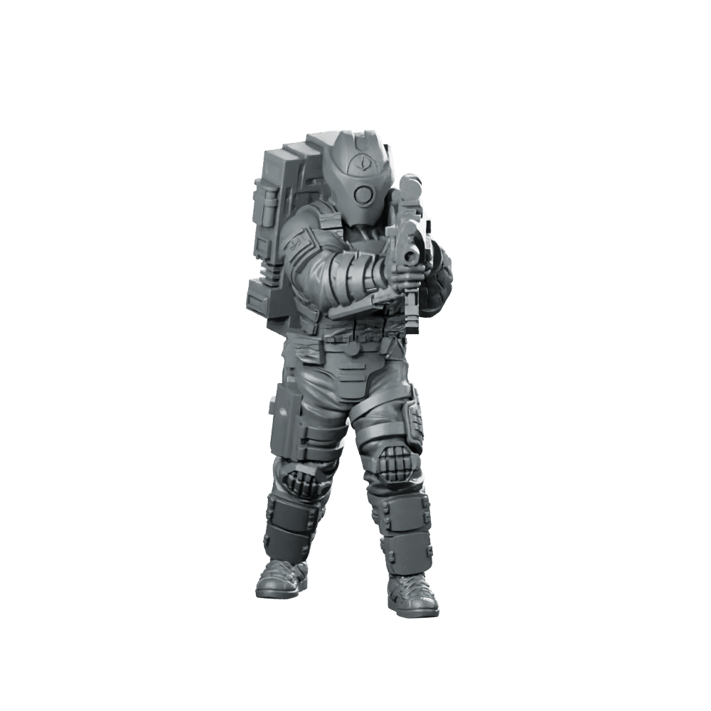 Cobra Alley Viper Trooper 1 Miniature Armored Sci - Fi - Papsikels Miniatures - We Print Miniatures