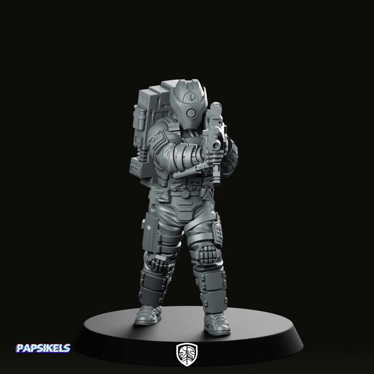 Cobra Alley Viper Trooper 1 Miniature - Papsikels Miniatures - We Print Miniatures