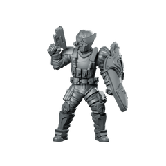Cobra Alley Viper Trooper 10 Miniature Shield - Papsikels Miniatures - We Print Miniatures