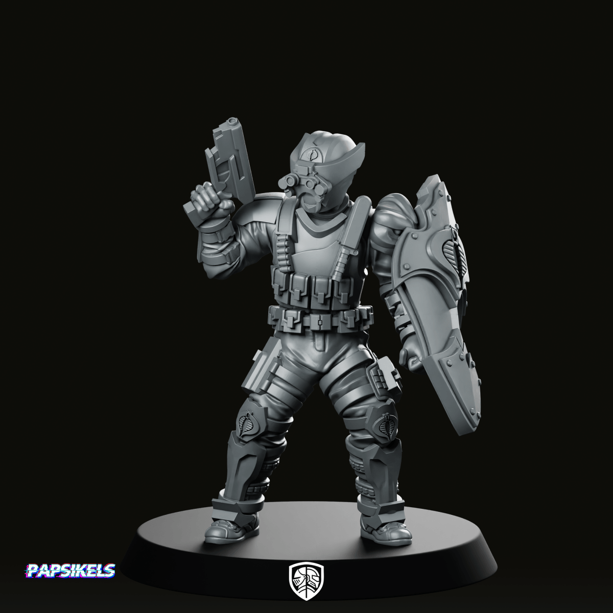 Cobra Alley Viper Trooper 10 Miniature - Papsikels Miniatures - We Print Miniatures