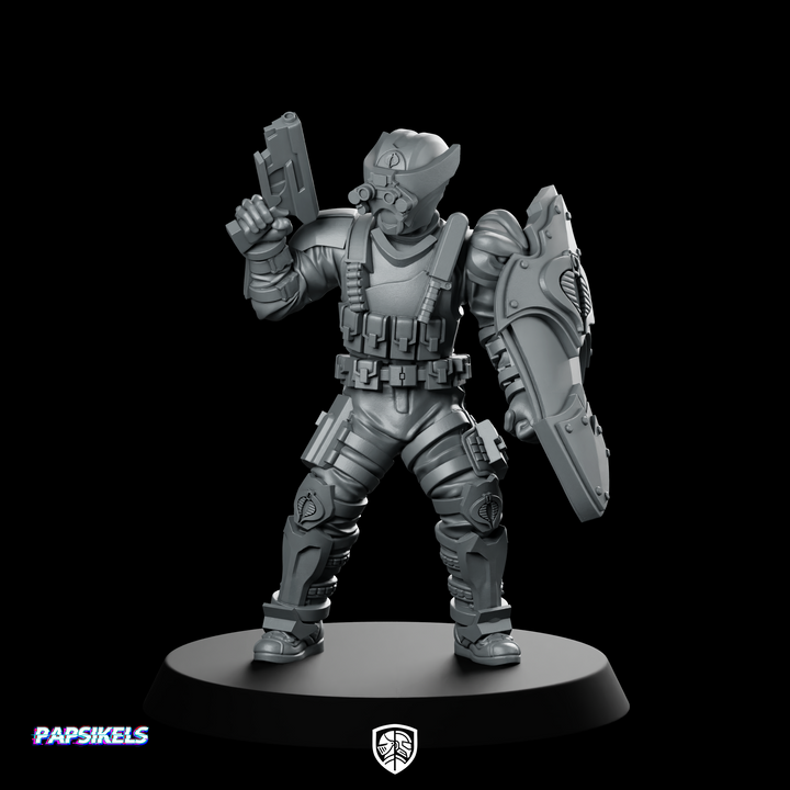 Cobra Alley Viper Trooper 10 Miniatura Escudo