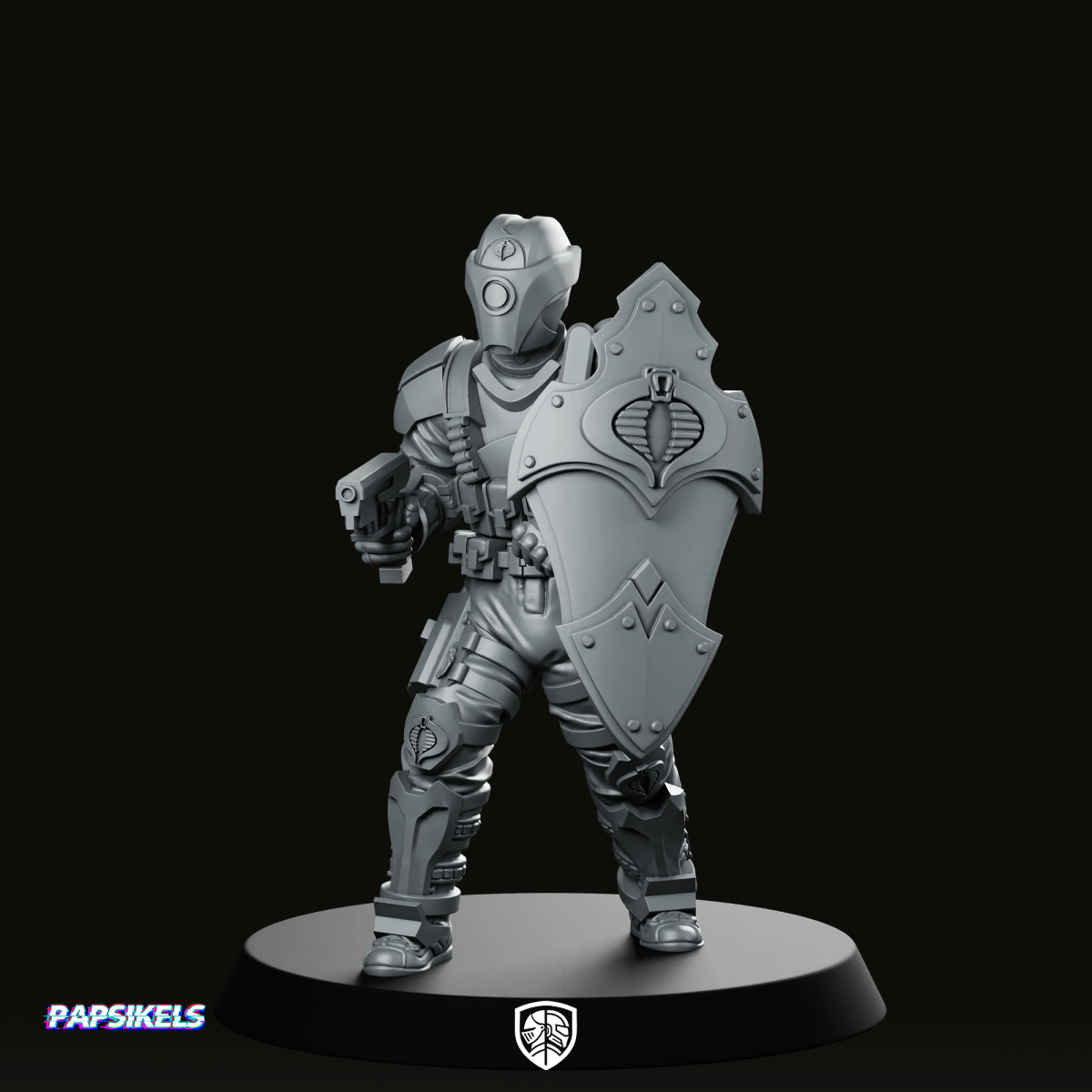 Cobra Alley Viper Trooper 11 Miniature - Papsikels Miniatures - We Print Miniatures