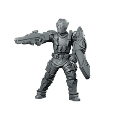Cobra Alley Viper Trooper 12 Miniature Shielded - Papsikels Miniatures - We Print Miniatures