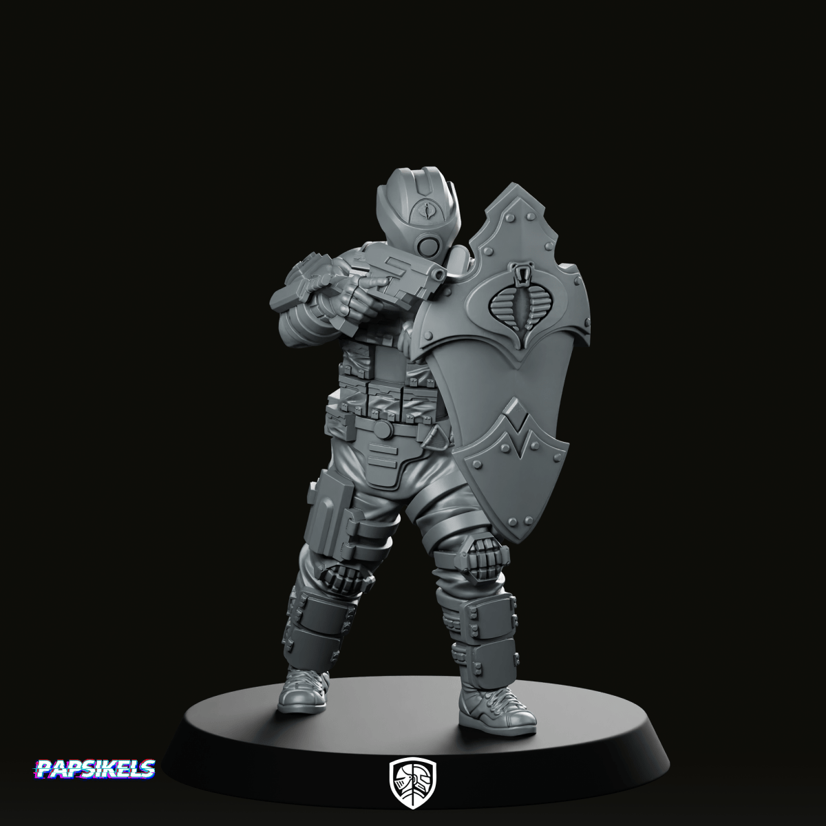 Cobra Alley Viper Trooper 4 Miniature - Papsikels Miniatures - We Print Miniatures