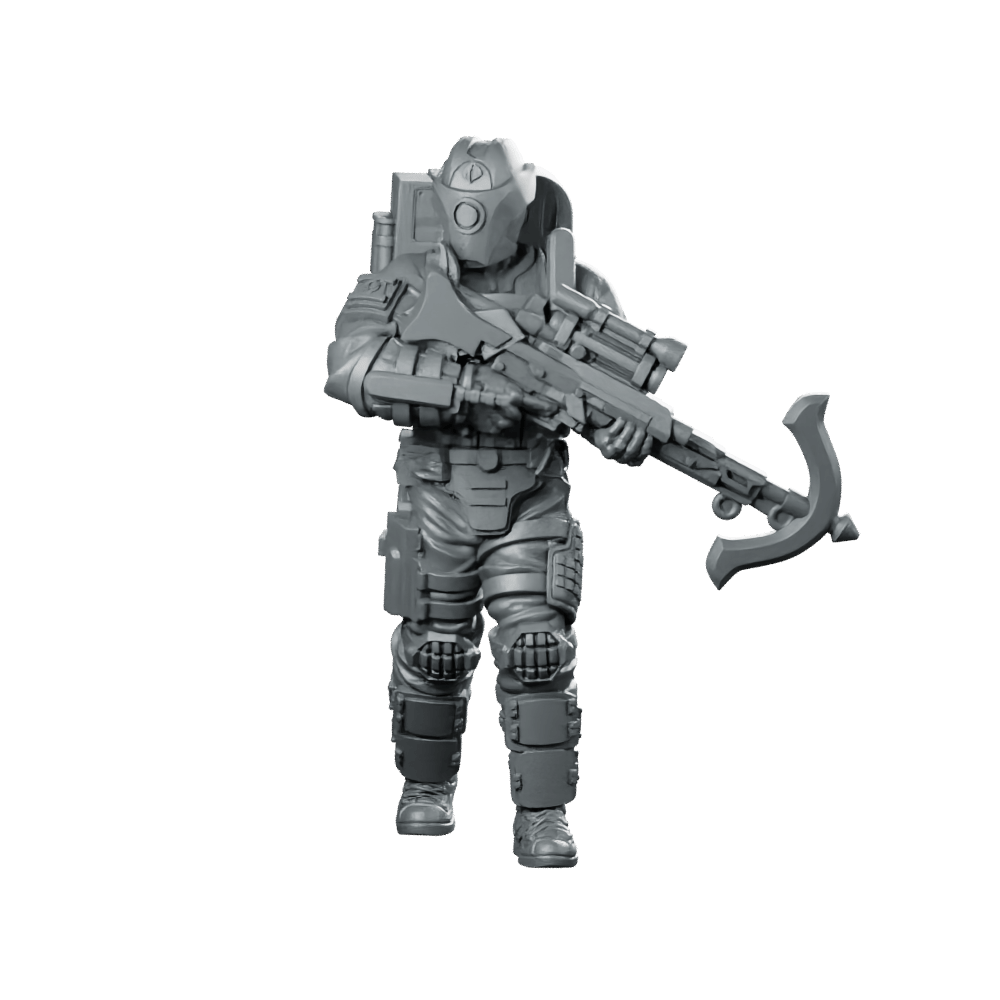 Cobra Alley Viper Trooper 6 Miniatures Crossbow Sci - Fi - Papsikels Miniatures - We Print Miniatures