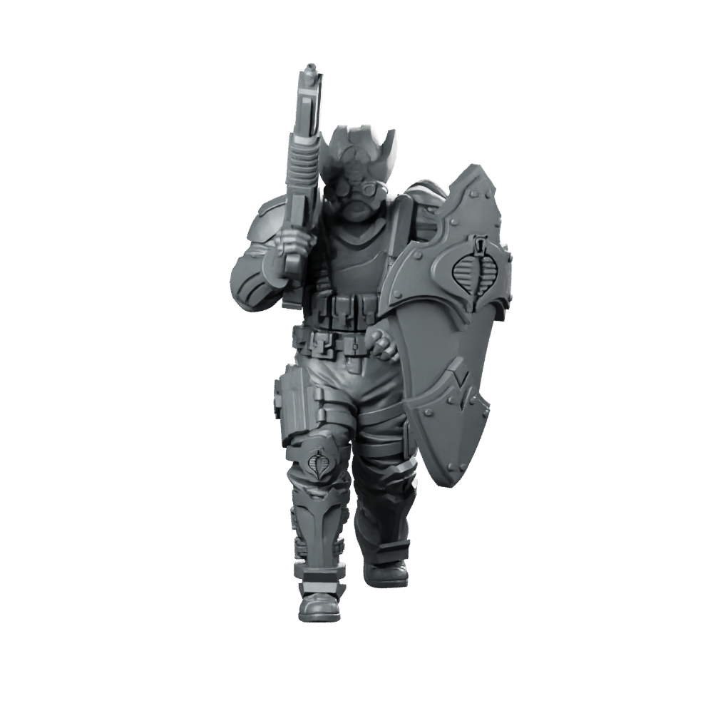 Cobra Alley Viper Trooper 7 Miniature Sci-Fi Shield Miniature 360 Spin 01