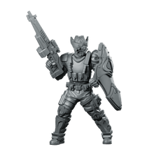 Cobra Alley Viper Trooper 8 Miniature Sci - Fi Shield - Papsikels Miniatures - We Print Miniatures