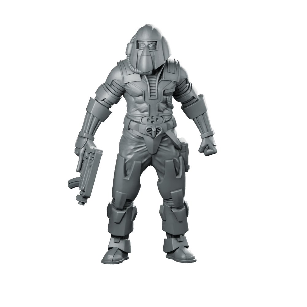 Cobra Army Impersonator Fred Four 2 2 Miniature - Papsikels Miniatures - We Print Miniatures