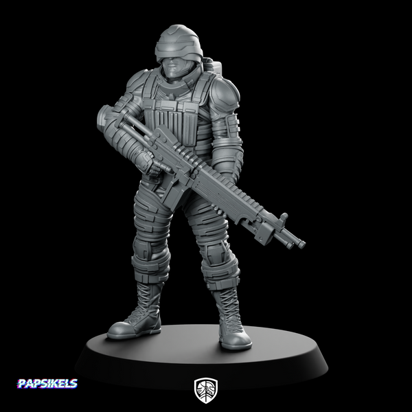 Cobra Army Saw Viper Heavy Machinegunner 1 Miniature