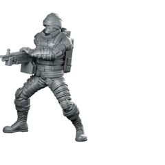Cobra Army Saw Viper Heavy Machinegunner 2 Miniature Miniature 360 Spin 01