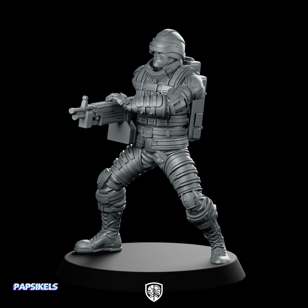 Cobra Army Saw Viper Heavy Machinegunner 2 Miniature