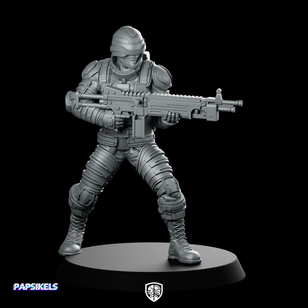 Cobra Army Saw Viper Heavy Machinegunner 3 Miniature