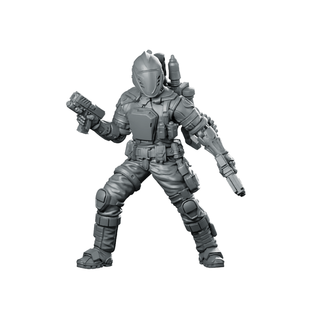 Cobra Battle Android Trooper 1 Miniature Jetpack - Papsikels Miniatures - We Print Miniatures