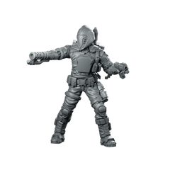Cobra Battle Android Trooper 2 Miniature Sci - Fi Armcannon - Papsikels Miniatures - We Print Miniatures