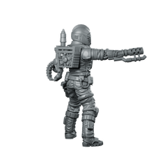 Cobra Battle Android Trooper 2 Miniature Sci - Fi Armcannon - Papsikels Miniatures - We Print Miniatures