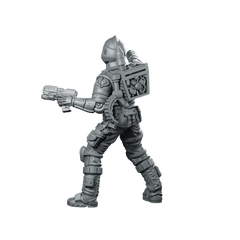 Cobra Battle Android Trooper 2 Miniature Sci - Fi Armcannon - Papsikels Miniatures - We Print Miniatures