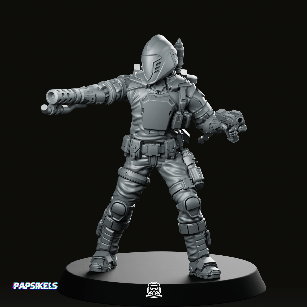 Cobra Battle Android Trooper 2 Miniature - Papsikels Miniatures - We Print Miniatures
