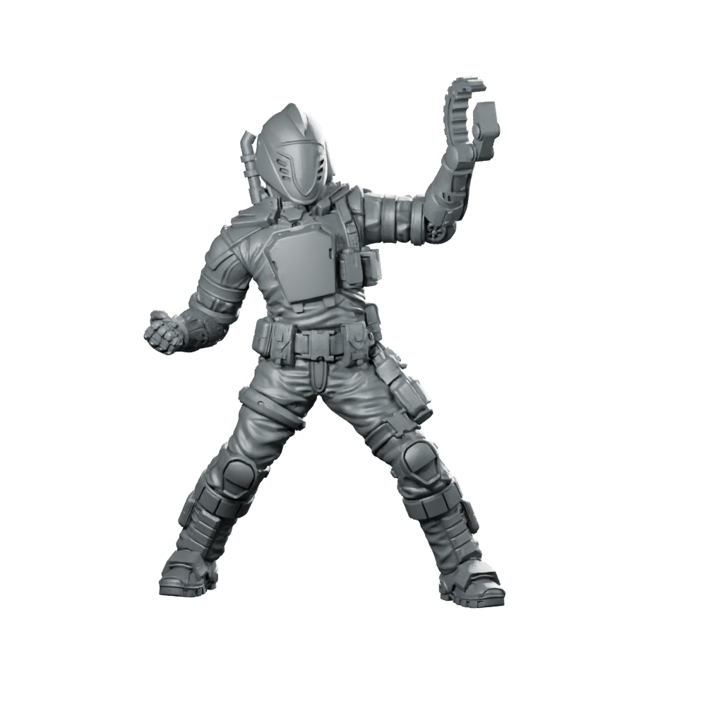 Cobra Battle Android Trooper 3 Miniature Selfie - Papsikels Miniatures - We Print Miniatures