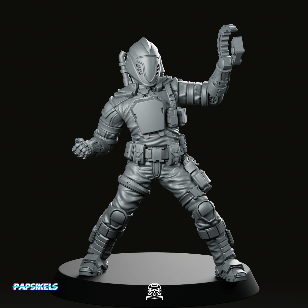 Cobra Battle Android Trooper 3 Miniature - Papsikels Miniatures - We Print Miniatures