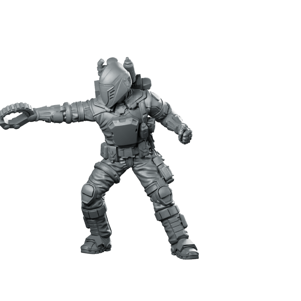 Cobra Battle Android Trooper 4 Miniature Laser - Papsikels Miniatures - We Print Miniatures