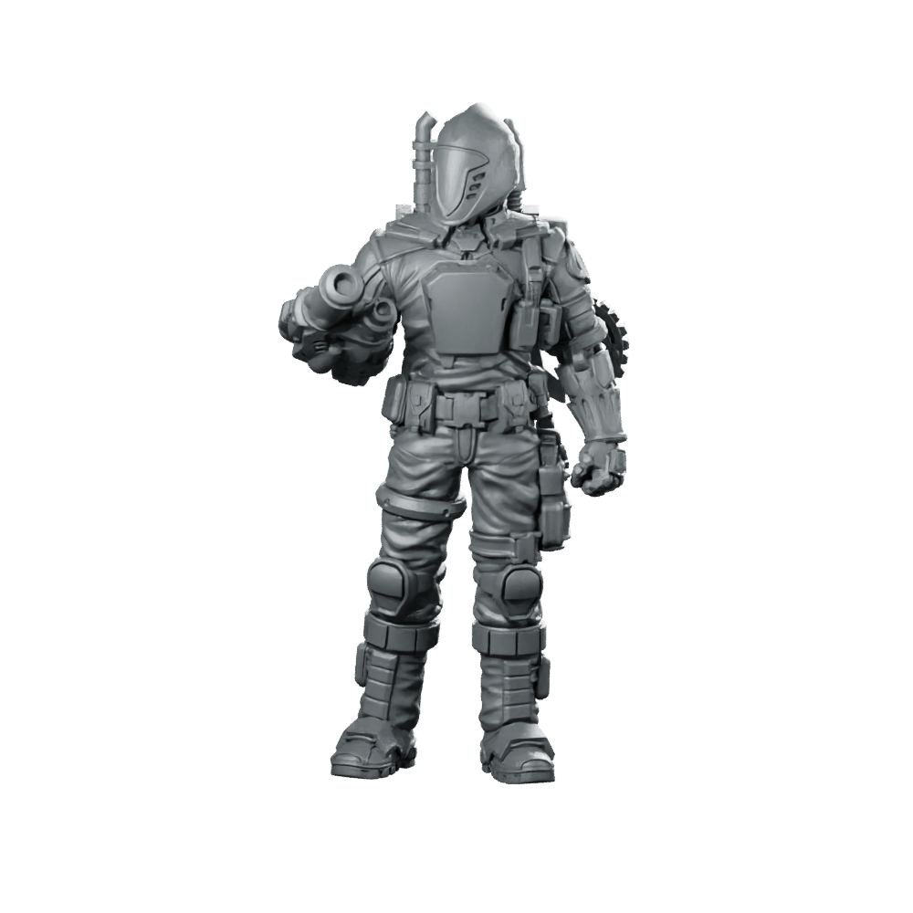 Cobra Battle Android Trooper 5 Miniature Sci - Fi Soldier - Papsikels Miniatures - We Print Miniatures