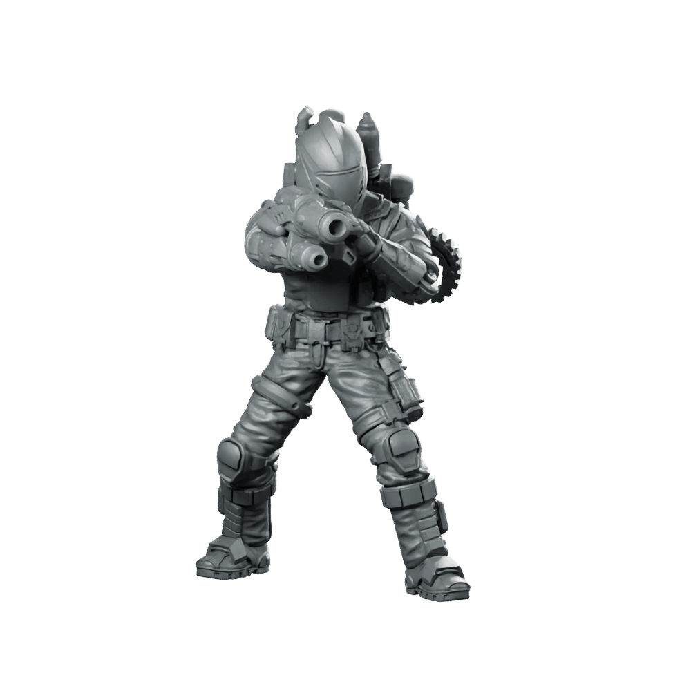Cobra Battle Android Trooper 6 Miniature Sci - Fi Resin - Papsikels Miniatures - We Print Miniatures