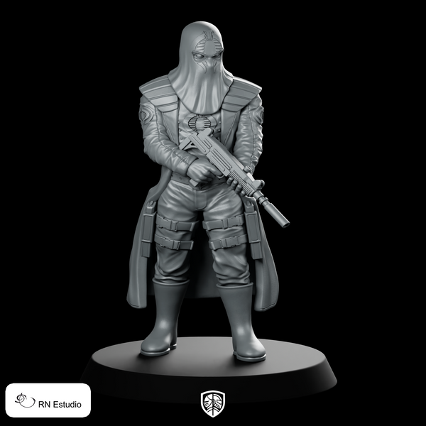 Cobra Commander GI JIM Miniature Cloaked Rifle Leader