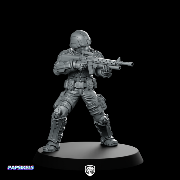 Cobra Infantry Trooper 2 Miniature Sci-Fi Rifleman Soldier