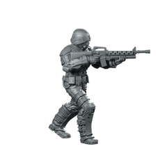 Cobra Infantry Trooper 4 Miniature Tactical Rifleman - Papsikels Miniatures - We Print Miniatures