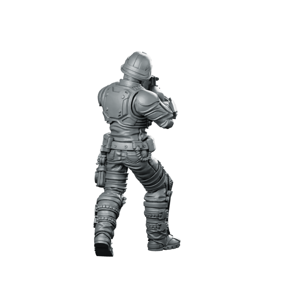 Cobra Infantry Trooper 4 Miniature Tactical Rifleman - Papsikels Miniatures - We Print Miniatures
