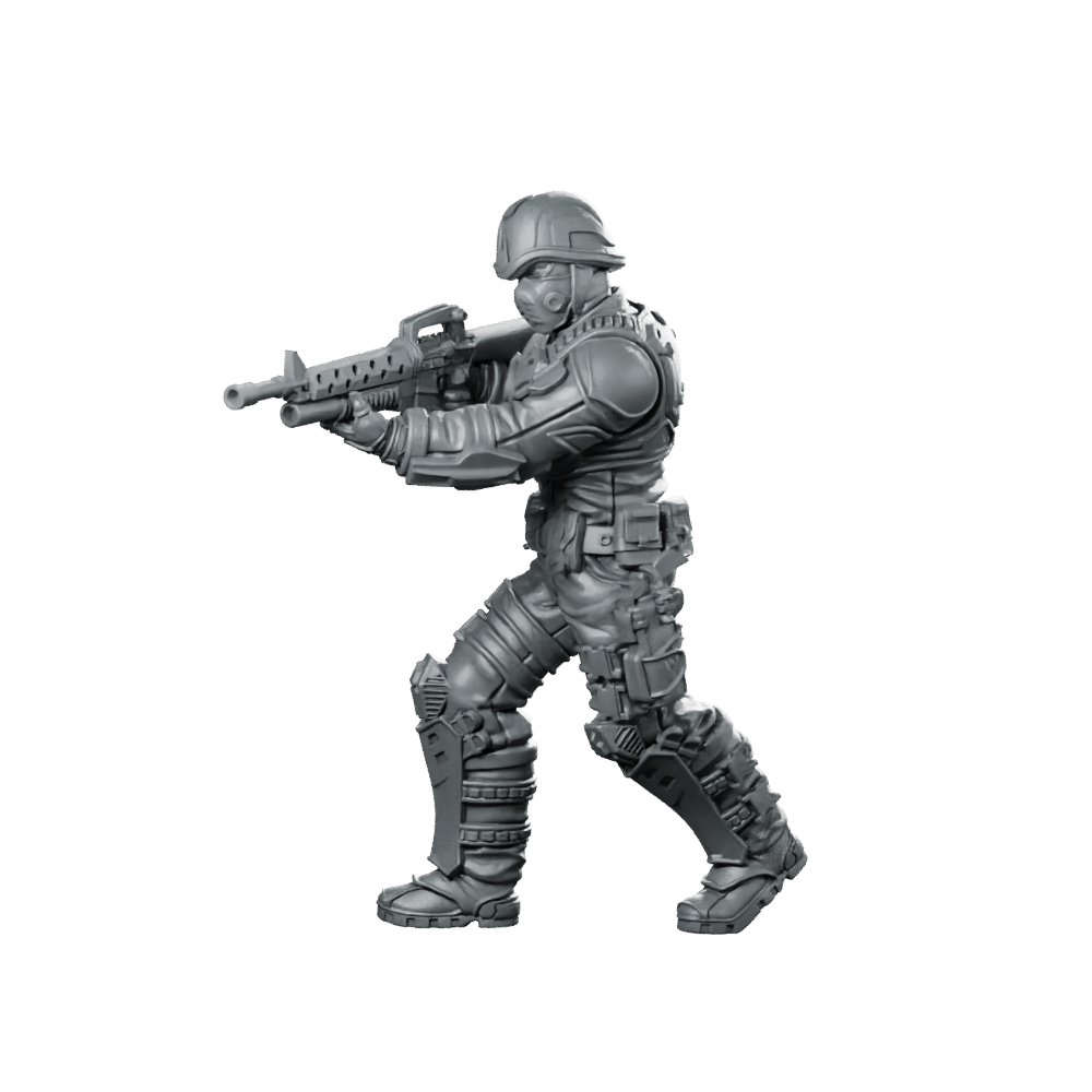 Cobra Infantry Trooper 4 Miniature Tactical Rifleman - Papsikels Miniatures - We Print Miniatures