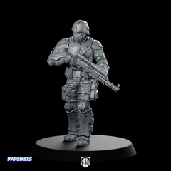 Cobra Infantry Trooper 5 Miniature Sci-Fi Armed Soldier