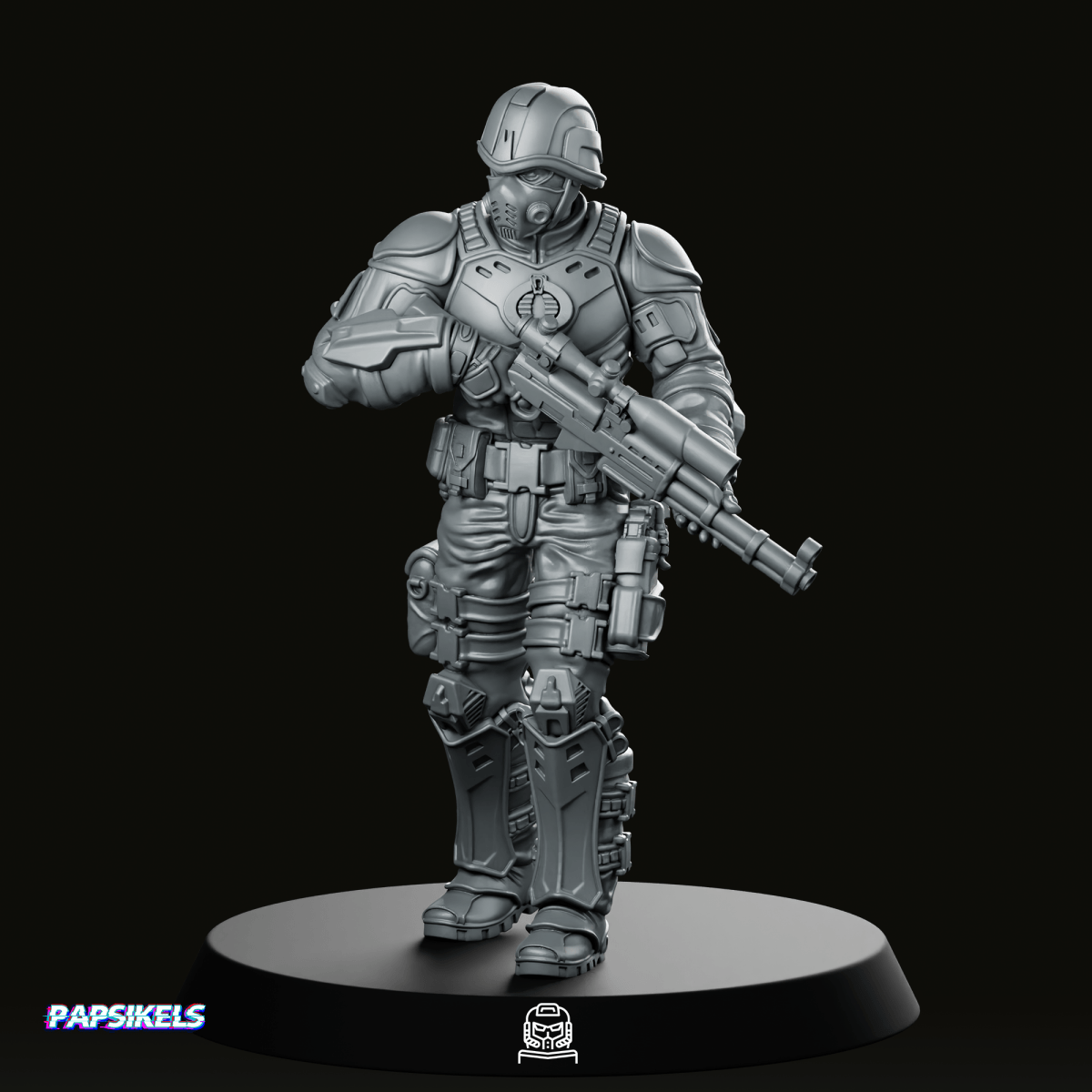 Cobra Infantry Trooper 5 Miniature - Papsikels Miniatures - We Print Miniatures