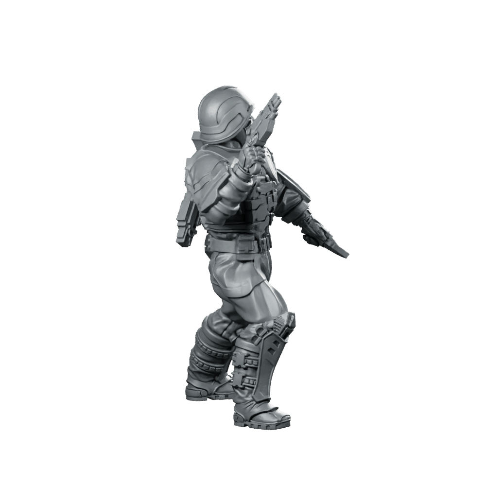 Cobra Infantry Trooper 6 Miniature Sci - Fi Soldier - Papsikels Miniatures - We Print Miniatures