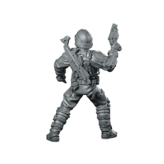 Cobra Infantry Trooper 6 Miniature Sci - Fi Soldier - Papsikels Miniatures - We Print Miniatures