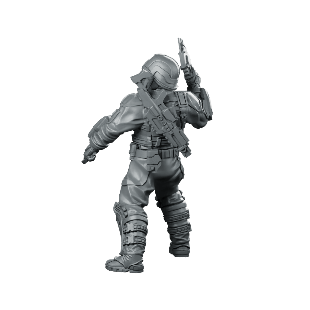 Cobra Infantry Trooper 6 Miniature Sci - Fi Soldier - Papsikels Miniatures - We Print Miniatures