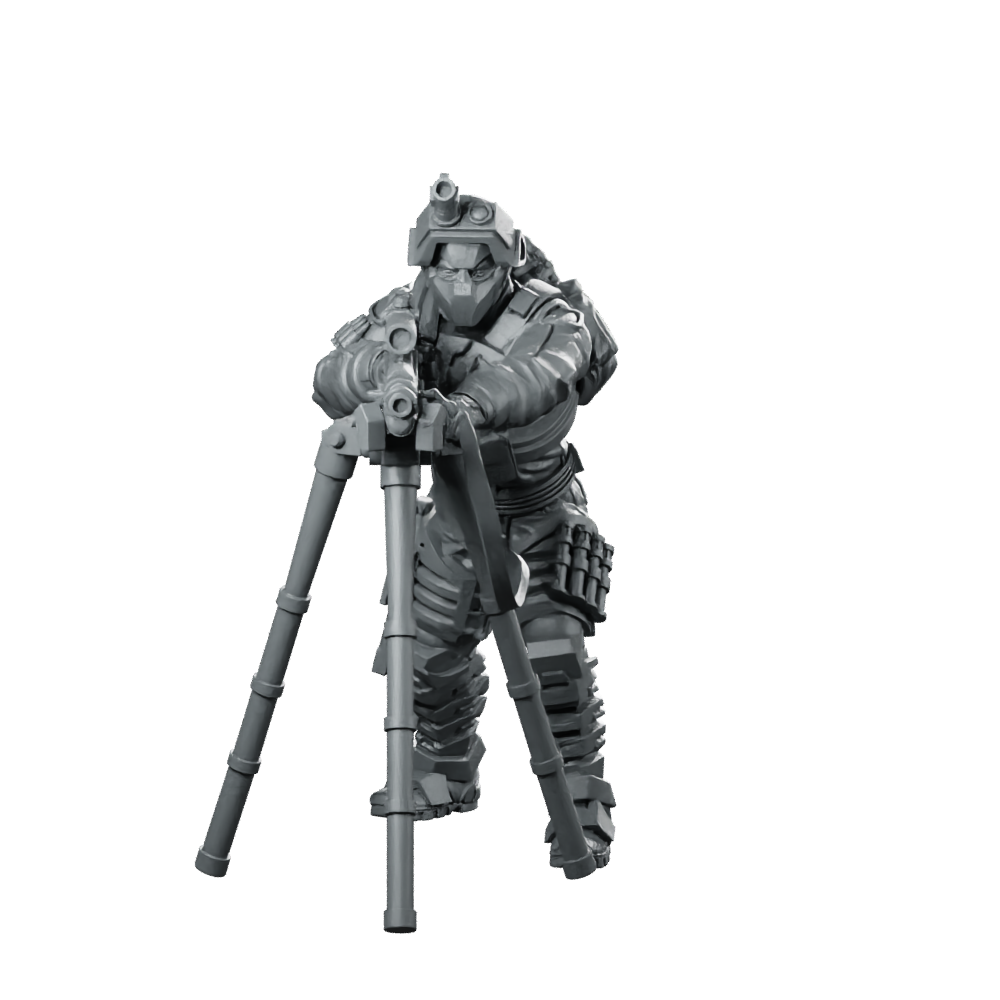 Cobra Night Viper Trooper 5 Heavy Gunner Miniature 360 Spin 01