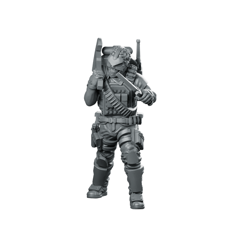 Cobra Range Viper Trooper 4 Miniature Armored Sci - Fi - Papsikels Miniatures - We Print Miniatures