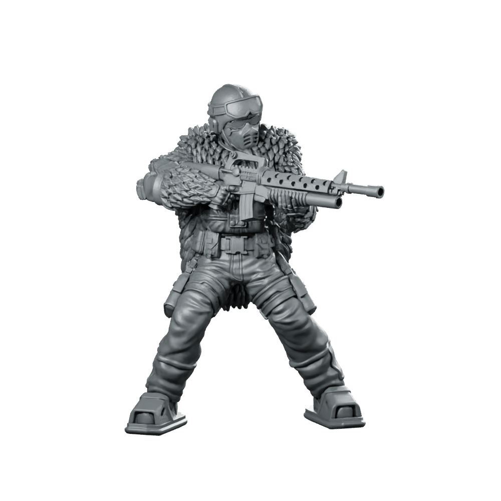 Cobra Snow Serpent Trooper 1 Miniature Winter Sci - Fi - Papsikels Miniatures - We Print Miniatures