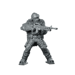 Cobra Snow Serpent Trooper 1 Miniature Winter Sci - Fi - Papsikels Miniatures - We Print Miniatures